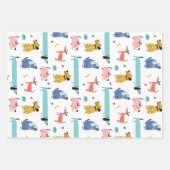 Feuille De Papier Cadeau Chiens amusants (Devant)