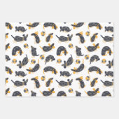 Feuille De Papier Cadeau Chiens Dachshund Silly (Devant 3)