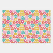 Feuille De Papier Cadeau Chiens de coeur Cute Valentine (Devant 3)