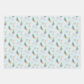 Feuille De Papier Cadeau Chiens de Noël (Devant 3)