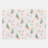 Feuille De Papier Cadeau Chiens de Noël (Devant 2)