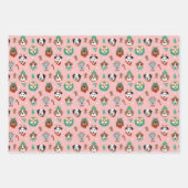 Feuille De Papier Cadeau Chiens de Noël en Accessoires de vacances Motif (Devant)