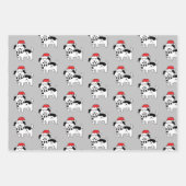 Feuille De Papier Cadeau Chiens de Noël fantasques (Devant 2)