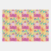 Feuille De Papier Cadeau Chiens de Noël festifs (Devant 2)