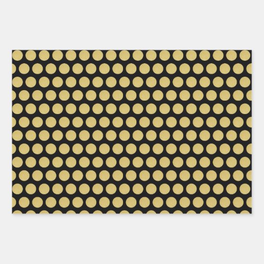 Feuille De Papier Cadeau Chiens Et Coeurs De Noël Père Noël Golden (Devant)