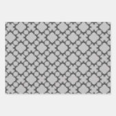 Feuille De Papier Cadeau Chiens noirs et blancs (Devant)