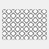 Feuille De Papier Cadeau Chiens noirs et blancs (Devant)