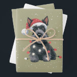 Feuille De Papier Cadeau Chiens Scottie Scottish Terrier Christmas Chien Ma<br><div class="desc">Chiens Scottie Scottish Terrier Christmas Chien Maman</div>