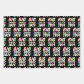 Feuille De Papier Cadeau Chiffres de filles 2024 (Devant)