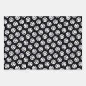 Feuille De Papier Cadeau Chih Tzu Peinture Noir & Blanc Original Chien Art (Devant 3)