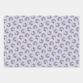 Feuille De Papier Cadeau Chih Tzu Peinture Noir & Blanc Original Chien Art (Devant)