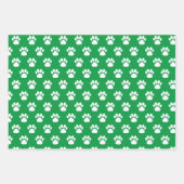 Feuille De Papier Cadeau Chihuahua mignonne Chien Silhouette Vert Joyeux Wo (Devant 2)