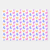 Feuille De Papier Cadeau Chihuahua Puppies s'amuse fête d'anniversaire mult (Devant 3)