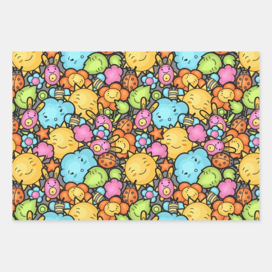 Feuille De Papier Cadeau Children's (Devant 3)