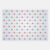 Feuille De Papier Cadeau Chine Papercut Rabbit Nuages Red Gold (Devant 2)