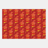 Feuille De Papier Cadeau Chinese Lunar New Year 2026 with Fu ideogram 3WpS2 (Devant 2)