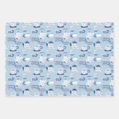 Feuille De Papier Cadeau Chinois Whimsical Japonais Japonais Teapots Teapot (Devant 2)