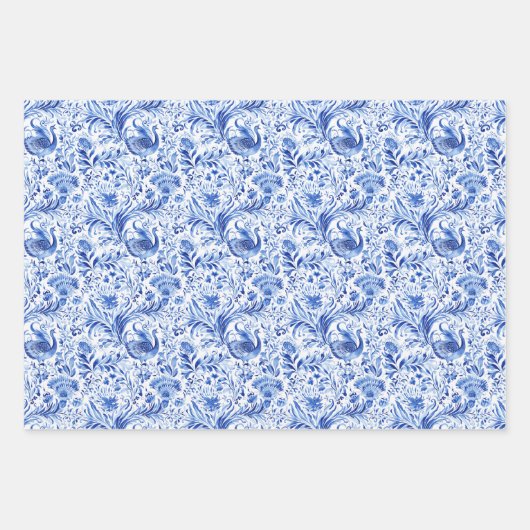 Feuille De Papier Cadeau Chinoiserie (Devant)