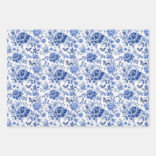 Feuille De Papier Cadeau Chinoiserie (Devant)