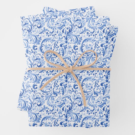 Feuille De Papier Cadeau Chinoiserie (En situation)