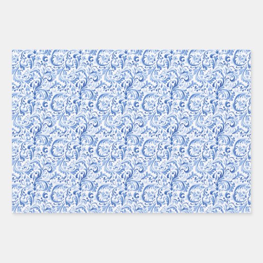 Feuille De Papier Cadeau Chinoiserie (Devant)