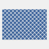 Feuille De Papier Cadeau Chinoiserie Chic Bamboo | Bleu et blanc (Devant)