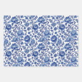 Feuille De Papier Cadeau Chinoiserie Floral (Devant 3)