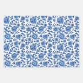 Feuille De Papier Cadeau Chinoiserie Floral (Devant 2)