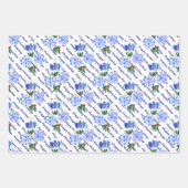 Feuille De Papier Cadeau Chinoiserie Motif de Noël (Devant 2)