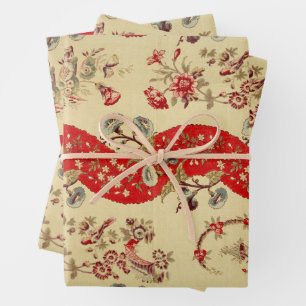 Feuille De Papier Cadeau Chinoiserie pour Noël