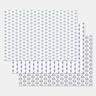 Feuille De Papier Cadeau Chinoiserie Tableaus Wrapping Paper