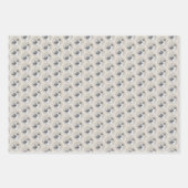 Feuille De Papier Cadeau Chinook (oreilles d'hélicoptère) Peinture - Chien (Devant)