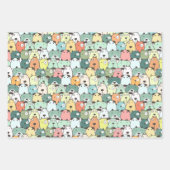 Feuille De Papier Cadeau Chiots de Noël Chiens (Devant)