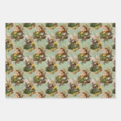 Feuille De Papier Cadeau Chipmunks et oiseaux (Devant 2)