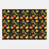 Feuille De Papier Cadeau Chips Guacamole Et Tortilla (Devant)