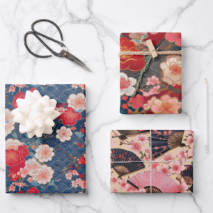 Feuille De Papier Cadeau Chiyogami Yuzen Washi Style motif