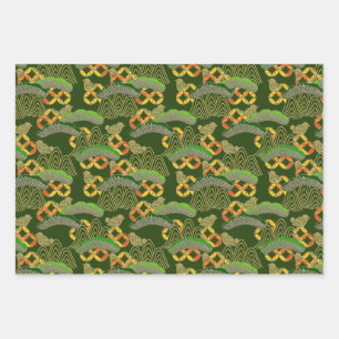 Feuille De Papier Cadeau Chiyogami Yuzen Washi Style motif