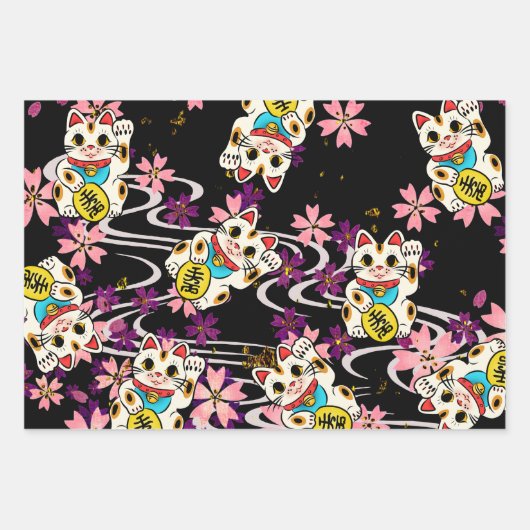 Feuille De Papier Cadeau Chiyogami Yuzen Washi Style motif (Devant)