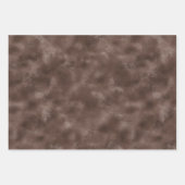 Feuille De Papier Cadeau Chocolat Brown Empreinte de léopard brillant (Devant 2)