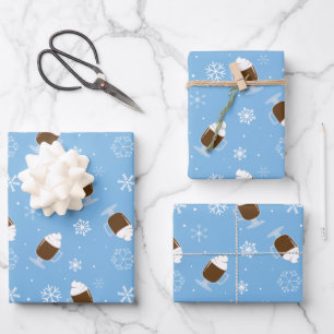 Feuille De Papier Cadeau Chocolat chaud