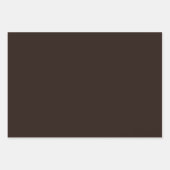 Feuille De Papier Cadeau Chocolat foncé, Brown solide, Brown foncé (Devant)