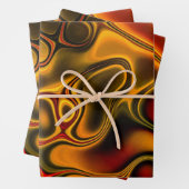 Feuille De Papier Cadeau Chocolat fondu (En situation)