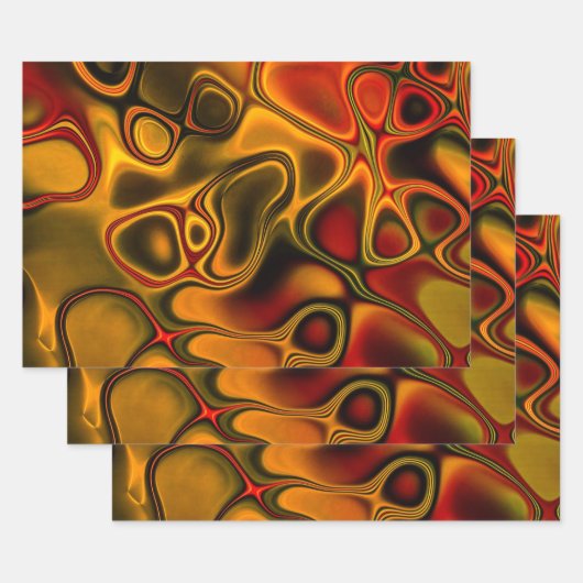 Feuille De Papier Cadeau Chocolat fondu (Lot)