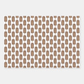 Feuille De Papier Cadeau Chocolat Fraise Fudgesicle Crème Ice Popsicle (Devant)