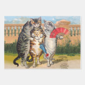 Feuille De Papier Cadeau Chocolat Menier Petite fille Mur écriture (Devant 3)