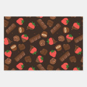 Feuille De Papier Cadeau Chocolats (Devant 3)