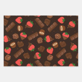 Feuille De Papier Cadeau Chocolats (Devant 2)