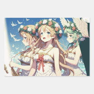 Feuille De Papier Cadeau Choeur d'anime