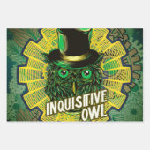 Feuille De Papier Cadeau Chouette à vapeur (Devant)