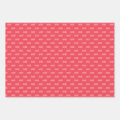 Feuille De Papier Cadeau Chouette d'anniversaire de l'âge personnalisé (Devant 2)